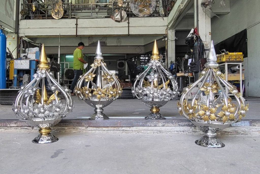 พานพุ่มสเตนเลส